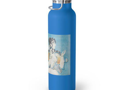 Reproduction of Ladies in Blue by Emile Gilliéron Copper Vacuum Insulated Bottle, 22oz