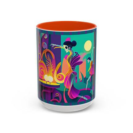 Dance of the Skeleton Ballerinas Colorful Mugs (11oz, 15oz)