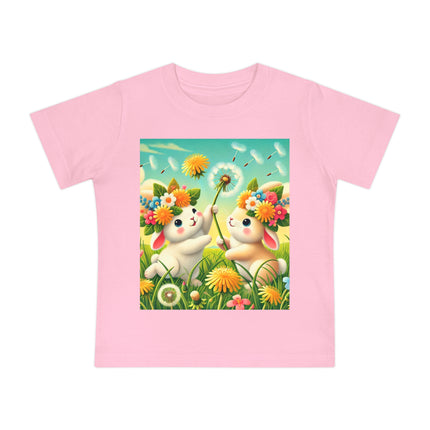 Springtime Bunny Friends Baby T-Shirt – Playful Moments in Bloom