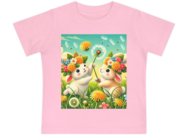 Springtime Bunny Friends Baby Short Sleeve T-Shirt