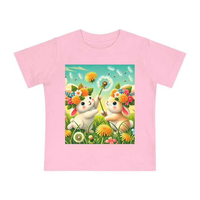 Springtime Bunny Friends Baby T-Shirt – Playful Moments in Bloom