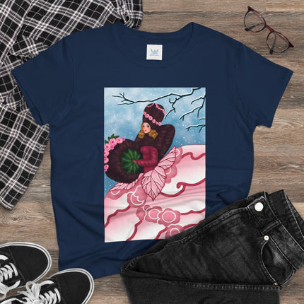 Winter Rose Empress Women's Midweight Cotton Tee