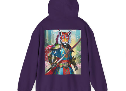 Cyberpunk Samurai Tiger – Heavy Blend™ Hooded Sweatshirt
