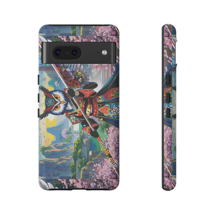Cyberpunk Samurai Owl Phone Cases