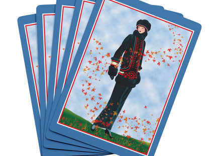 Elegance in Autumn Playing Cards