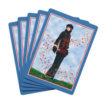 Elegance in Autumn Playing Cards