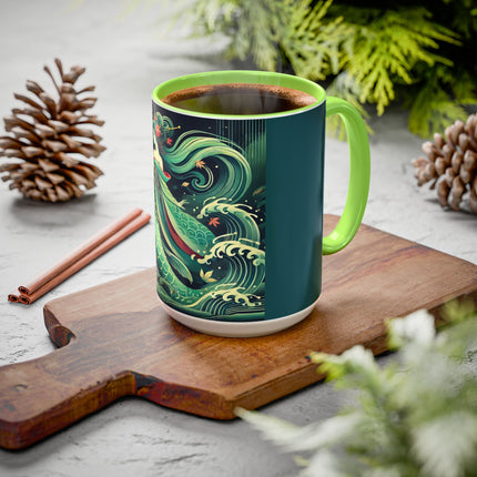 Mermaid Queen Rising from the Deep Colorful Mugs (11oz, 15oz)