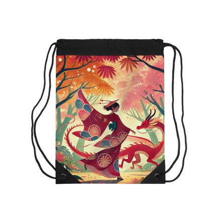 The Dragon Fairy’s Dance Drawstring Bag