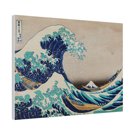 The Great Wave off Kanagawa by Katsushika Hokusai Matte Canvas, Stretched, 0.75"