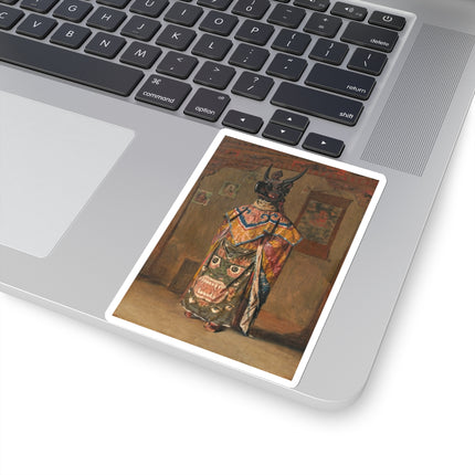 A Buddhist lama at a feast at Pemionchi Monastery by Vasily Vereshchagin Kiss-Cut Stickers (4 Sizes)