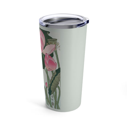 Blooming Lotus Flowers by Ohara Koson Tumbler 20oz