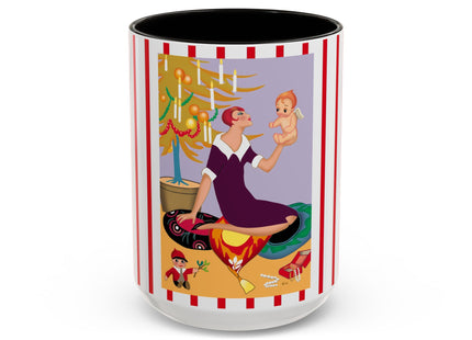 Art Deco Christmas Colorful Mugs (11oz, 15oz)