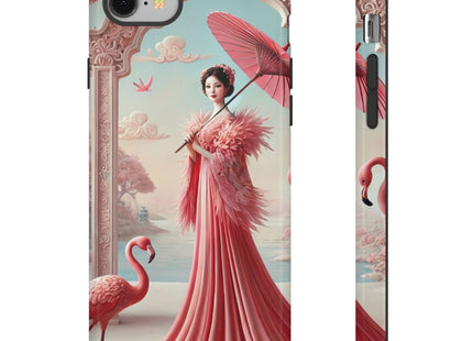Petals, Porcelain, and Flamingos Phone Cases