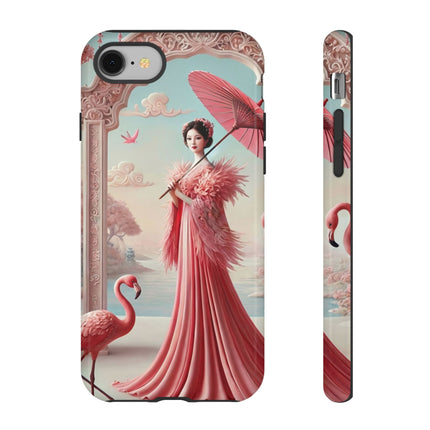 Petals, Porcelain, and Flamingos Phone Cases