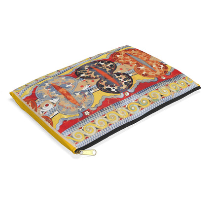 Reproduction of The Shield Frieze Accessory Pouch – Emile Gilliéron Mycenaean Fresco Design