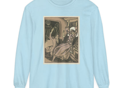 L’Attentat by Fernand Siméon Garment-dyed Long Sleeve T-Shirt