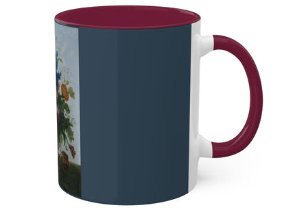 Bouquet of Flowers and a Nest by Sebastian Wegmayr Colorful Mugs, 11oz