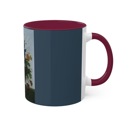 Bouquet of Flowers and a Nest by Sebastian Wegmayr Colorful Mugs, 11oz