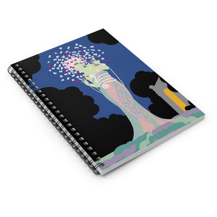 Butterfly Enchantress Spiral Notebook – Ethereal Art Deco Magic