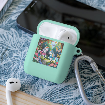 Baby Unicorns and Fluttering Butterflies AirPods Case Cover
