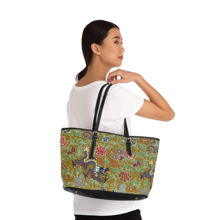 Chinois et Japonais 2 by Auguste Racinet PU Leather Shoulder Bag