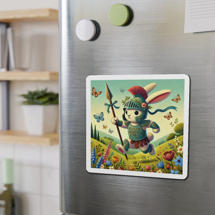 Rabbit Gladiator Die-Cut Magnets (5 Sizes)