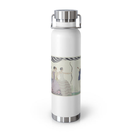 Visez au coeur, belles dames! by George Barbier Copper Vacuum Insulated Bottle, 22oz