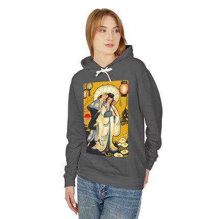 Golden Embrace Couple Hoodie