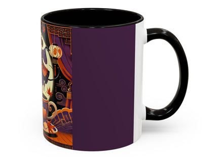 Theatrical Halloween Mice on Teacup Colorful Mugs (11oz, 15oz)