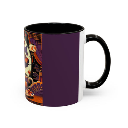 Theatrical Halloween Mice on Teacup Colorful Mugs (11oz, 15oz)