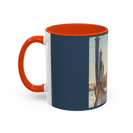Gondola Moorings on the Grand Canal by John Singer Sargent Colorful Mugs (11oz, 15oz)