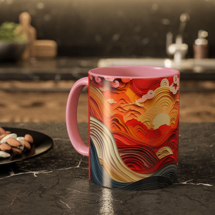 Vibrant Sunrise Sky Colorful Mugs (11oz, 15oz)