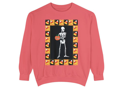 Candy Corn Skeleton Unisex Garment-Dyed Sweatshirt