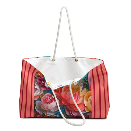Peonies in Full Bloom Weekender Bag
