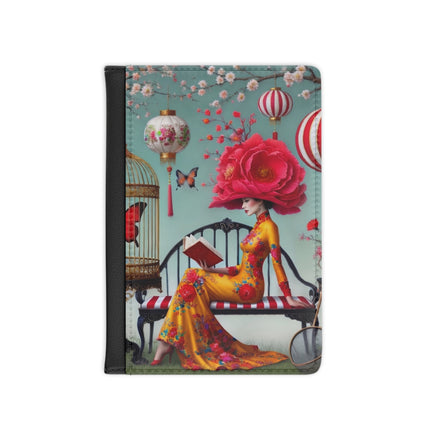 Reading In A Painted Garden Passport Cover