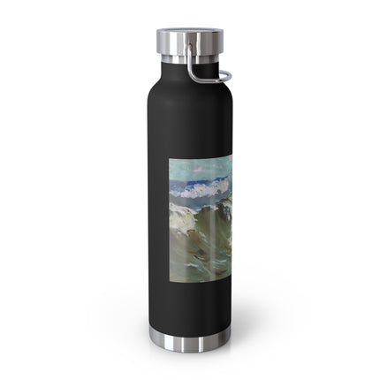The Wave by Karl Hagemeister Copper Vacuum Insulated Bottle, 22oz