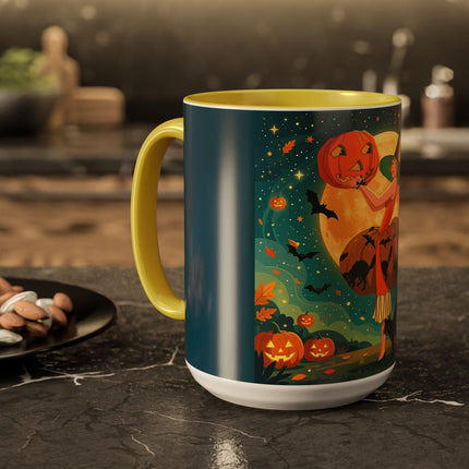🦇🎃 The Witch Of Batwing Pumpkin Hollow Colorful Mug – Moonlit Halloween Charm