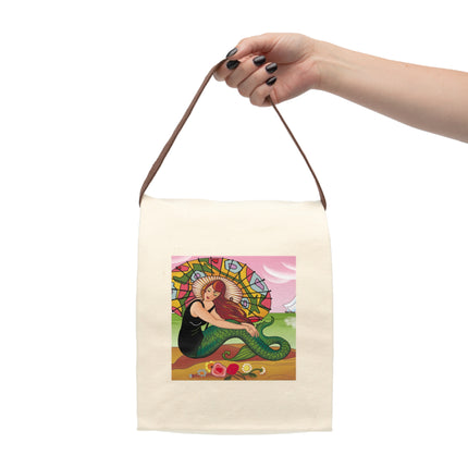 Siren Serenade by Carlo Chiostri Canvas Lunch Bag With Strap