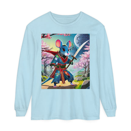 Cyber Samurai Rat Long Sleeve T-Shirt