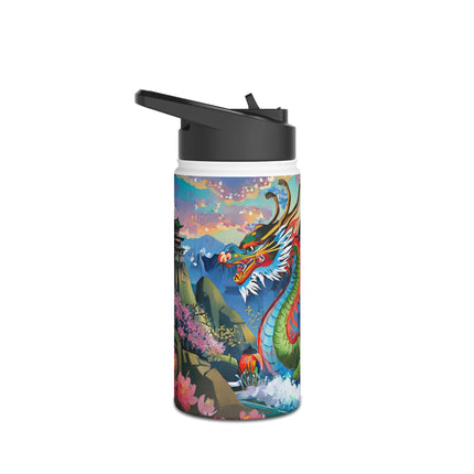 Chinese Dragon Stainless Steel Water Bottle