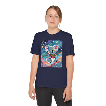 Cute Koala Youth Competitor Tee – Dreamy Skies & Whimsical Wonder