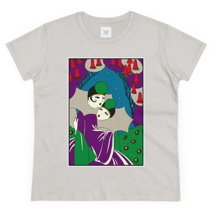 Two Pierrots Women's Midweight Cotton Tee