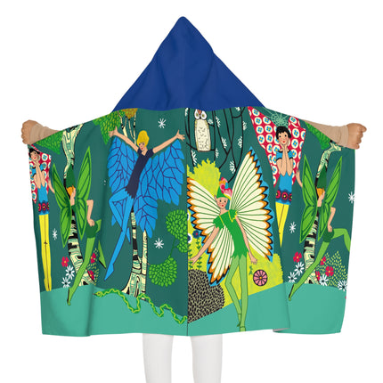 Enchanting Fairies of A Midsummer Night's Dream Youth Hooded Towel