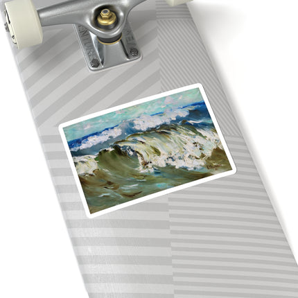 The Wave by Karl Hagemeister Kiss-Cut Stickers (4 Sizes)