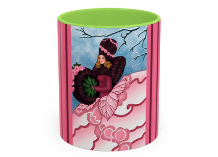Winter Rose Empress Colorful Mugs (11oz, 15oz)