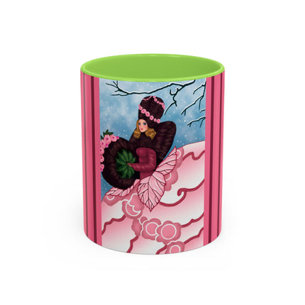 Winter Rose Empress Colorful Mugs (11oz, 15oz)