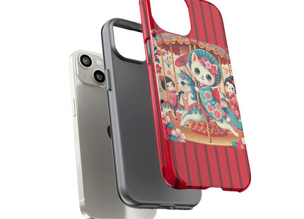 Geisha Kitten's Enchanted Carousel Phone Cases