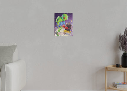 Cosmic Clash Matte Canvas, Stretched, 0.75"