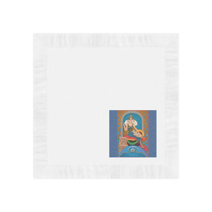 April & Diamond Zodiac White Coined Napkins