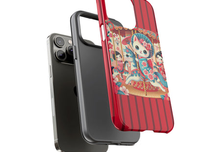Geisha Kitten's Enchanted Carousel Phone Cases